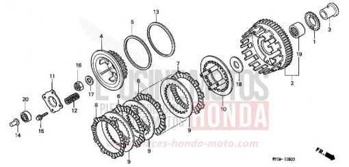 EMBRAYAGE CB500T de 1996